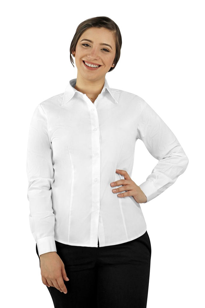 Women's Server Long Sleeve Dress Shirt - PermaChef USA 