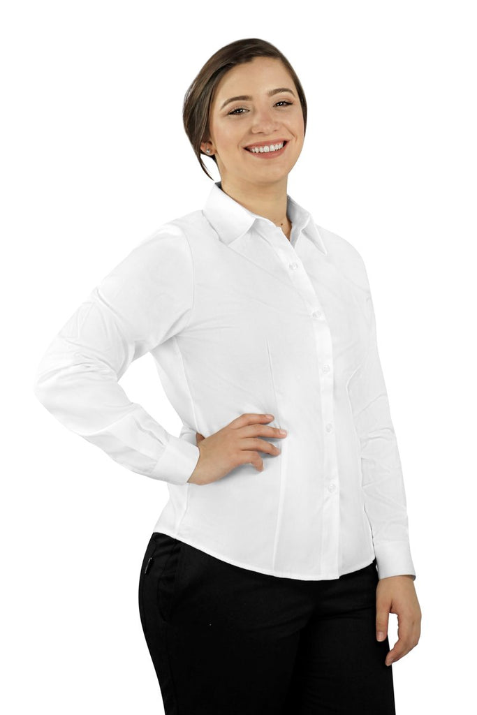 Women's Server Long Sleeve Dress Shirt - PermaChef USA 